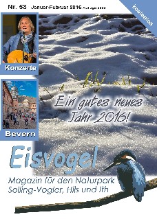 Eisvogel-Magazin Nr. 58 - Januar-Februar 2016